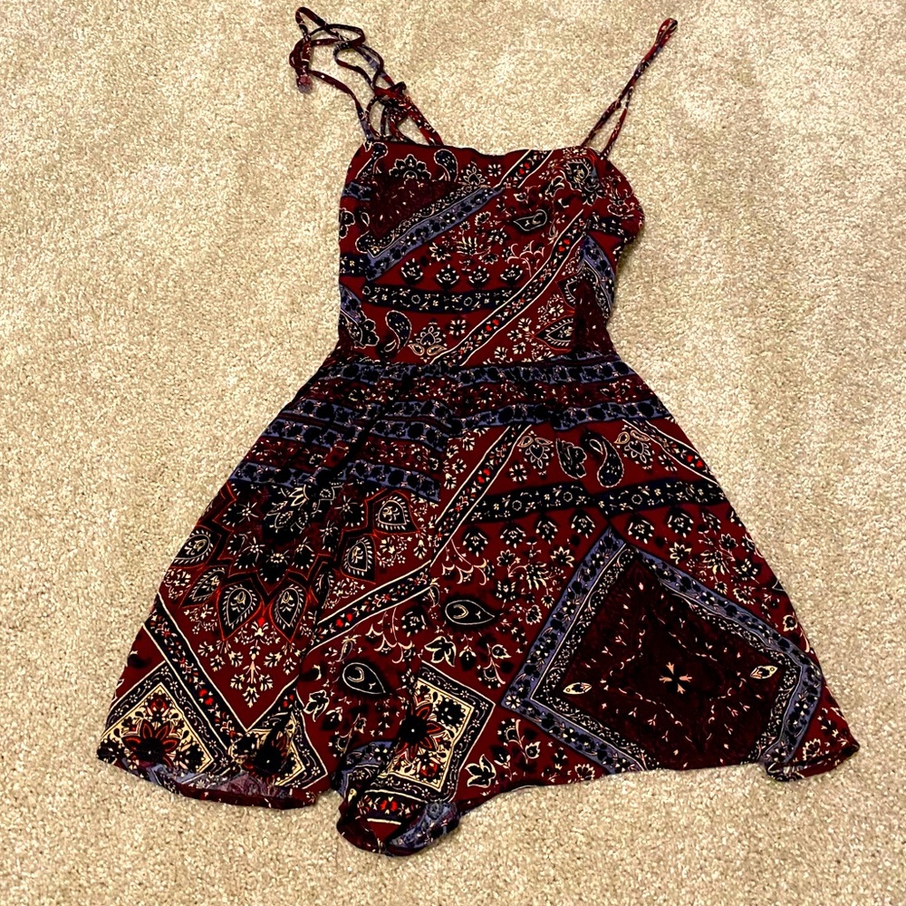 Patterned Multicolored American Eagle Romper Sz S - image 1